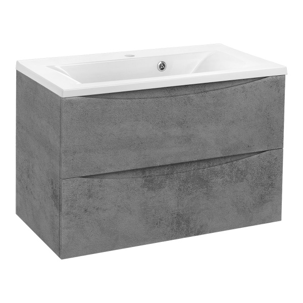 Тумба  подвесная Vincea Mia VMC-2MA750BT 75 см  2 ящика цвет Beton 