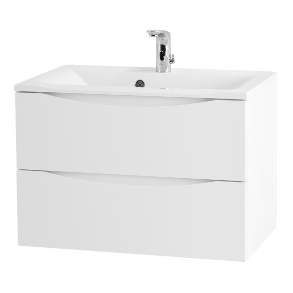 Тумба под раковину подвесная BelBagno Marino MARINO-650-2C-SO-BL-P 65 см  2 ящика цвет Bianco Lucido 