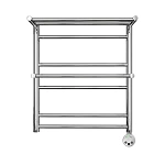 Полотенцесушитель электрический Lemark Pramen П7  50x60 LM33607E R хром
