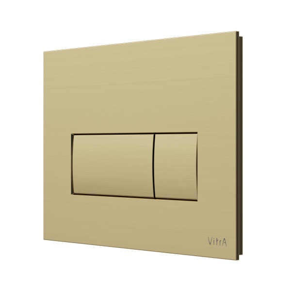 Кнопка смыва механическая VitrA Root Square 740-2325 цвет матовое золото