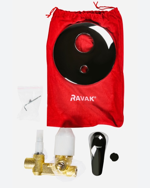 Смеситель для душа на 2 выхода Ravak Rosa X070014 встраиваемый в стену 
без термостата хром