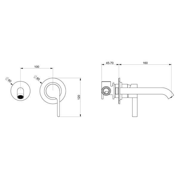 Смеситель для раковины Webert DoReMi DR830606560 черный