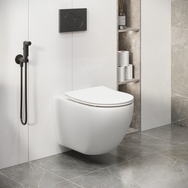 Унитаз подвесной Grossman Color GR-4411MS Rimless фаянс белый матовый