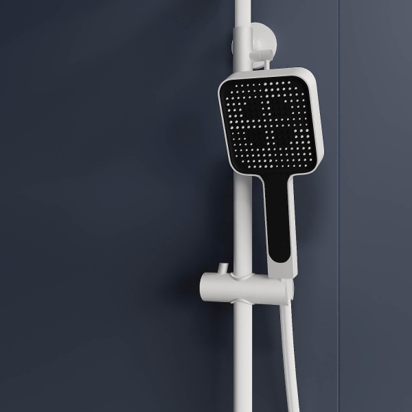 Душевая система со смесителем RGW Shower Panels 51140134-03 монтаж настенная с термостатом белый