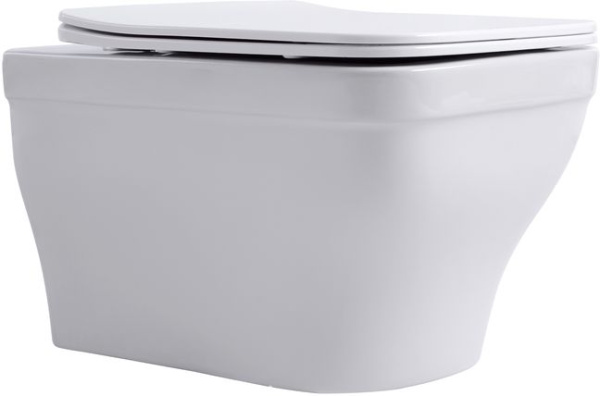 Унитаз подвесной Aquanet Elegant Elegant W каскадный керамика белый