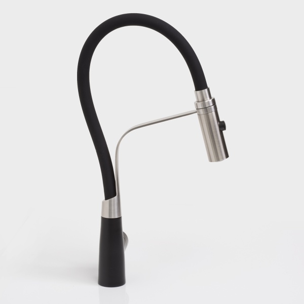 Смеситель для кухни Wasserkraft  A8417 без подключения к фильтру черный/хром