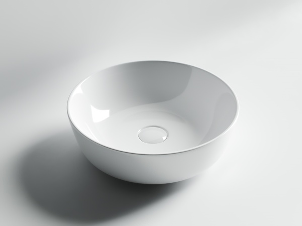 Раковина накладная круглая Ceramica Nova Element CN6013 фарфор цвет белый