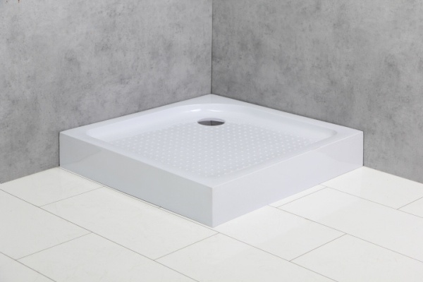 Душевой поддон низкий BelBagno  TRAY-BB-A-90-15-W квадратный акрил 90x90 белый