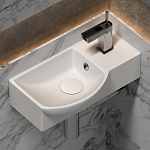 Раковина подвесная прямоугольная Ceramica Nova Element CN6039L фарфор цвет белый