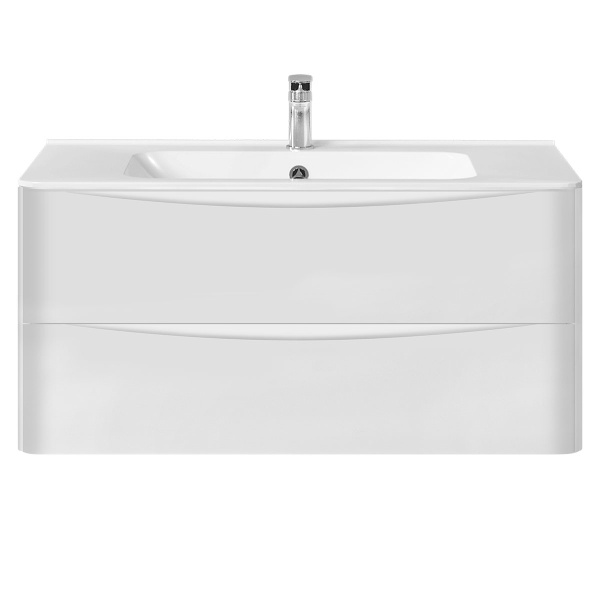 Тумба  подвесная Vincea Paola VMC-2P100GW 100 см  2 ящика цвет G.White 