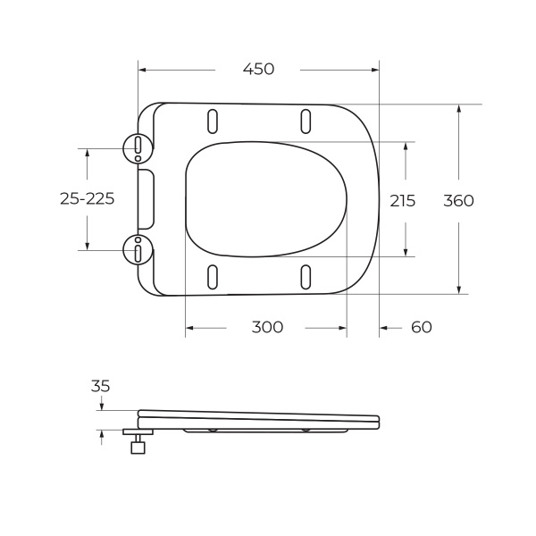 Крышка-сиденье BelBagno Ardente-C BB3202SC-MB цвет черный матовый