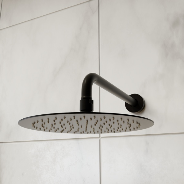 Душевая система со смесителем RGW Shower Panels 51140855-04 монтаж встраиваемая в стену без термостата черный
