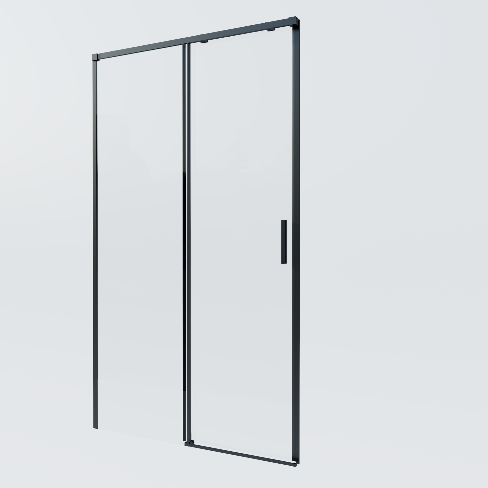 Душевая дверь Vincea Soft 2 VDS-3SO2120CLB 120 см стекла прозрачные, профиль черный