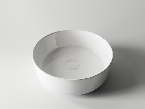 Раковина накладная круглая Ceramica Nova Element CN5001 фарфор цвет белый