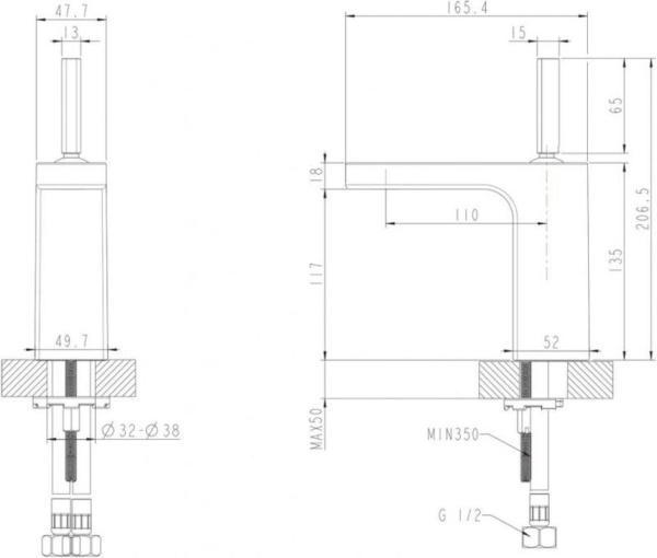 Смеситель для раковины Bravat Spring F179113C хром