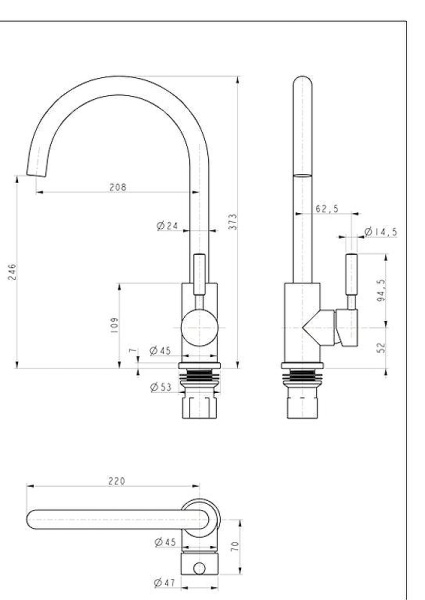 Смеситель для кухни Paulmark Holstein Ho212063-307 без подключения к фильтру терракот