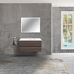 Тумба  подвесная Vincea Gio VMC-2G100RO 100 см  2 ящика цвет R.Oak 