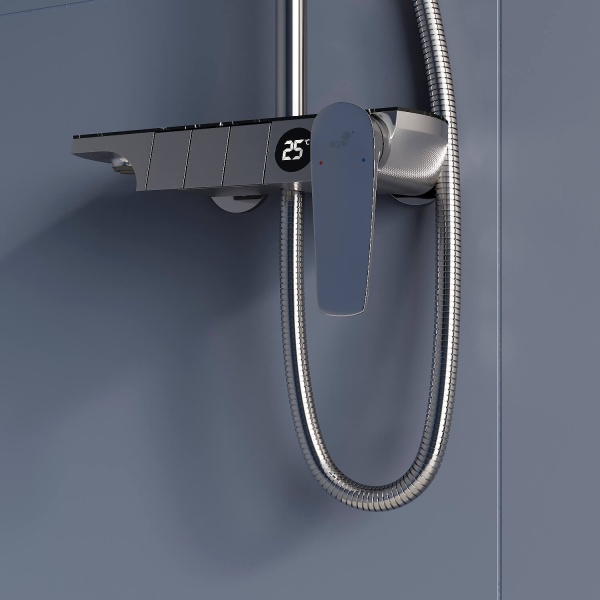 Душевая система со смесителем RGW Shower Panels 51140133-01 монтаж настенная без термостата хром