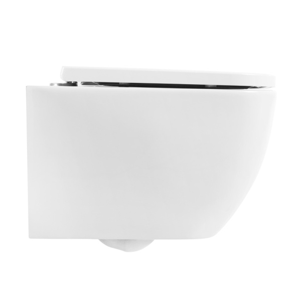 Унитаз подвесной BelBagno Alpina BB10100CHR/SC Rimless фаянс белый