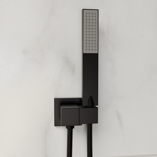 Душевая система со смесителем RGW Shower Panels 511408371-04 монтаж встраиваемая в стену с термостатом черный