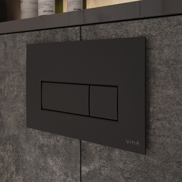 Кнопка смыва механическая VitrA Root Square 740-2311 цвет черный матовый