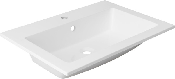 Раковина мебельная прямоугольная Aquanet Мокка 00303658 искусственный камень цвет белый