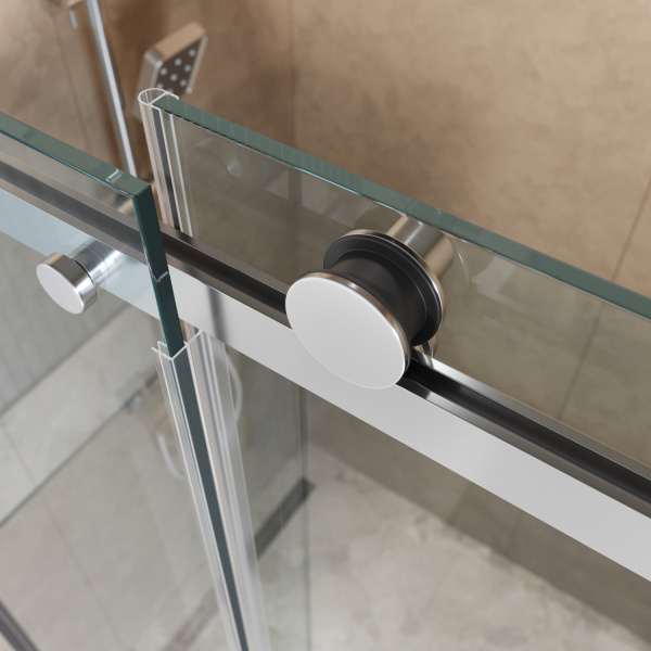 Душевая дверь BelBagno Soft Close-2 SOFT_CLOSE-2-BF-1-180-C-Cr 180 см стекла прозрачные, профиль хром