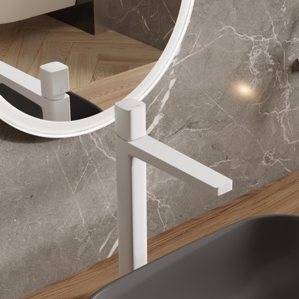Смеситель для раковины Wasserkraft Saale 9503H белый
