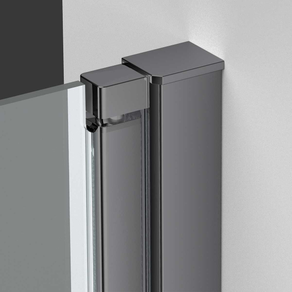 Душевая дверь Vincea Alpha VDP-3AL850CLGM 85 см стекла прозрачные, профиль вороненая сталь