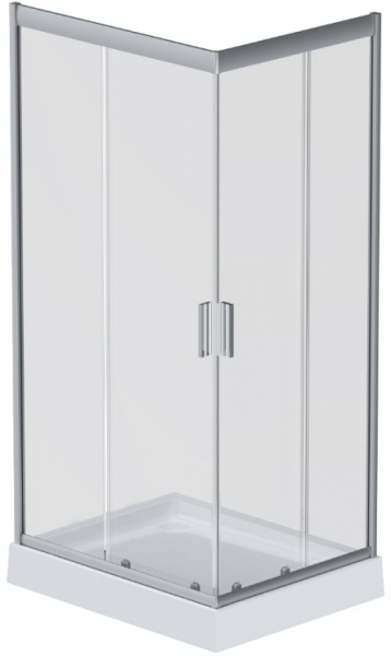 Душевой угол Am.Pm Gem W90G-404-100280-MT прямоугольный 100x80 стекла прозрачные, профиль хром