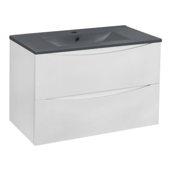 Тумба  подвесная Vincea Mia VMC-2MC750GW 75 см  2 ящика цвет G.White 