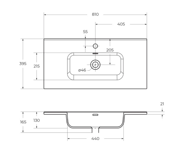 Раковина BelBagno  BB800/390ETL мебельная цвет белый