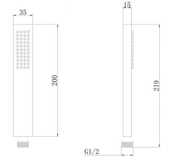 Лейка для душа Abber  AF0050W белый 