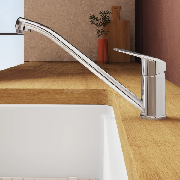 Смеситель для кухни VitrA Flow Round A43429EXP без подключения к фильтру хром