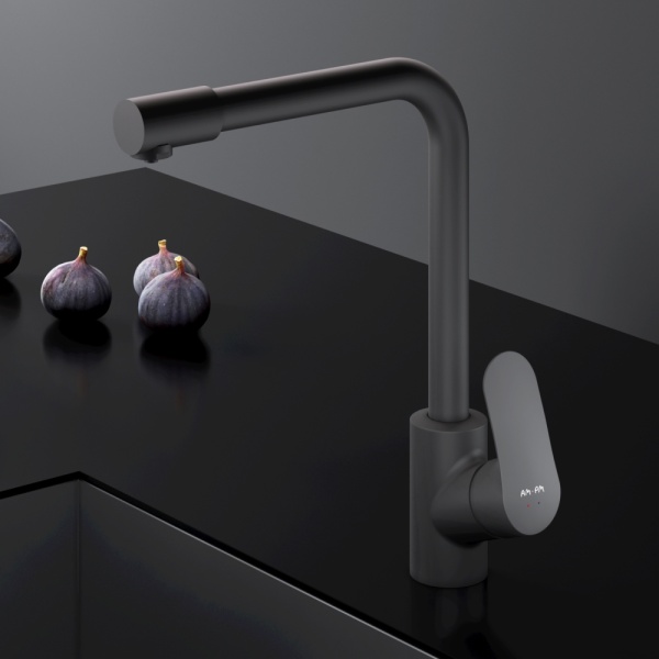 Смеситель для кухни Am.Pm Like F8005722 без подключения к фильтру черный