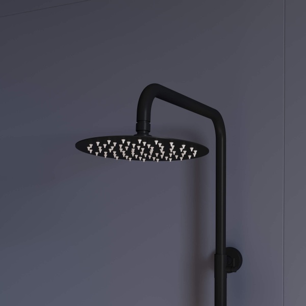 Душевая система со смесителем RGW Shower Panels 59140124-04 монтаж настенная без термостата черный