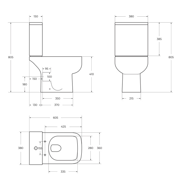 Чаша напольного унитаза BelBagno Aurora BB8604CPR/SC цвет белый