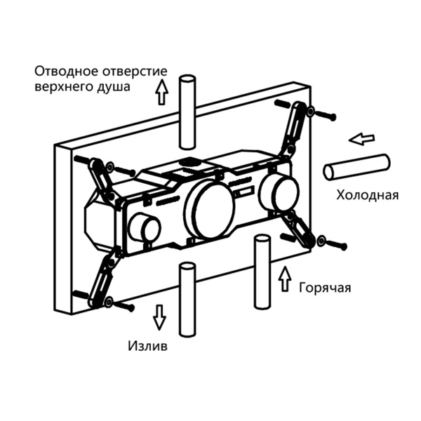 Смеситель для душа Vincea  VSCV-432TGM  
 вороненная сталь