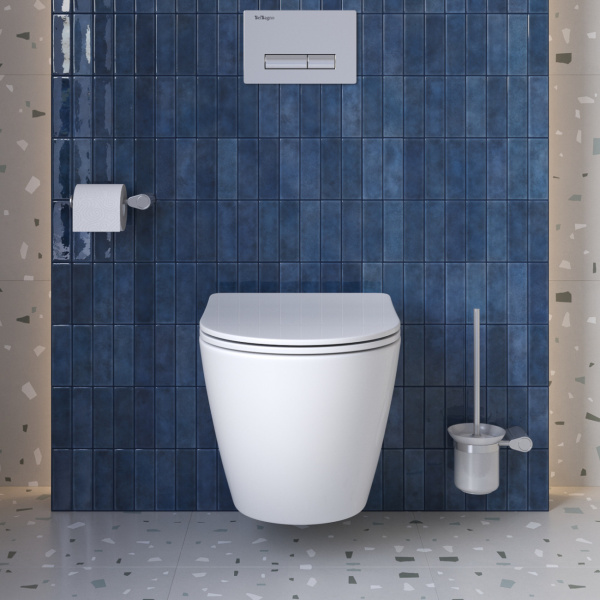Унитаз подвесной BelBagno Sfera-R BB046CH-TOR/SC Tornado фаянс белый