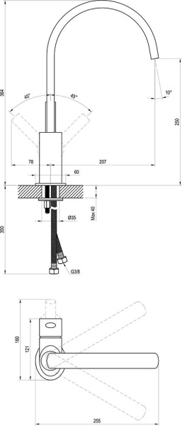 Смеситель для раковины Ravak Freedom X070090 хром