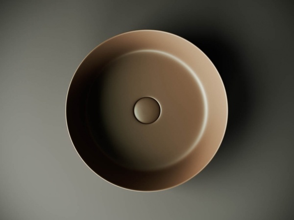 Раковина накладная круглая Ceramica Nova Element CN6022MDB фарфор цвет коричневый матовый