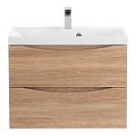 Тумба под раковину подвесная BelBagno Marino MARINO-600-2C-SO-WO-P 60 см  2 ящика цвет Rovere Bianco 