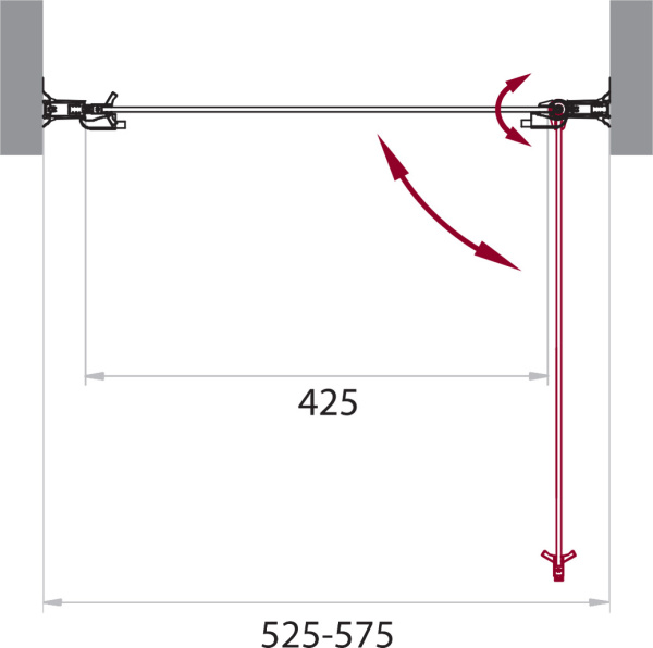 Душевая дверь BelBagno Sela SELA-B-1-55-C-Cr 55 см стекла прозрачные, профиль хром