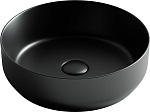 Раковина накладная круглая Ceramica Nova Element CN6022MB фарфор цвет черный матовый