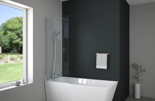 Стеклянные шторки для ванной Bravat BG070.5120A 70x150