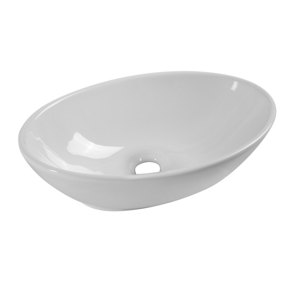 Раковина накладная овальная BelBagno  BB1147 фаянс цвет белый