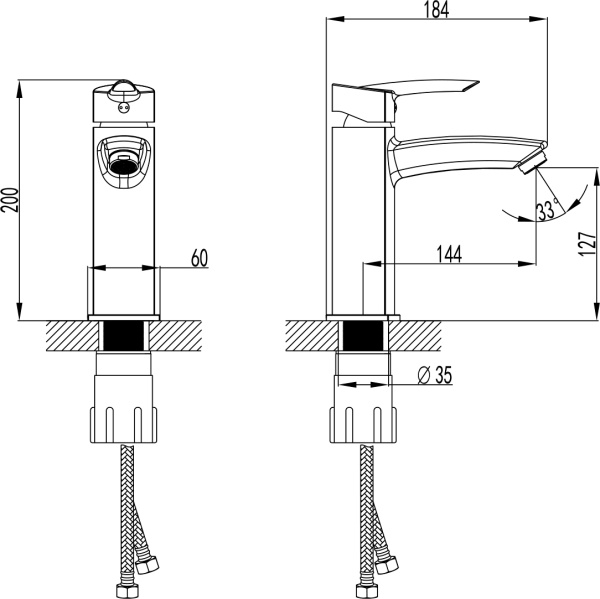 Смеситель для раковины Lemark Mars LM3537C хром