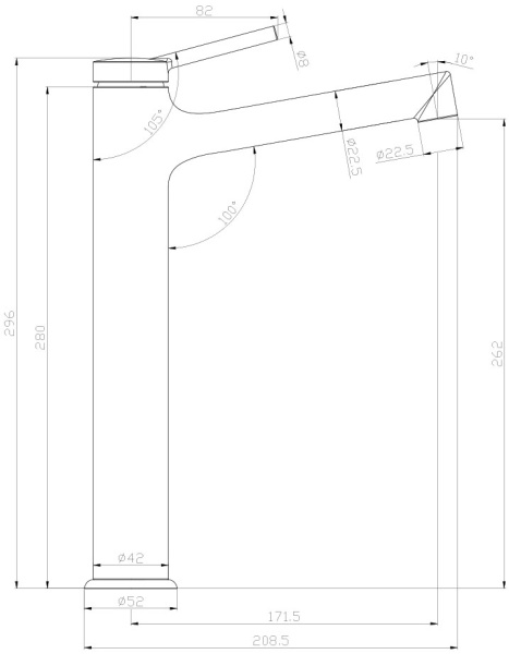 Смеситель для раковины Lemark Minima LM3809C хром