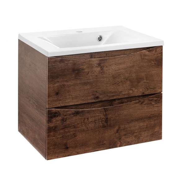 Тумба  подвесная Vincea Mia VMC-2MA650RW 65 см  2 ящика цвет R.Wood 
