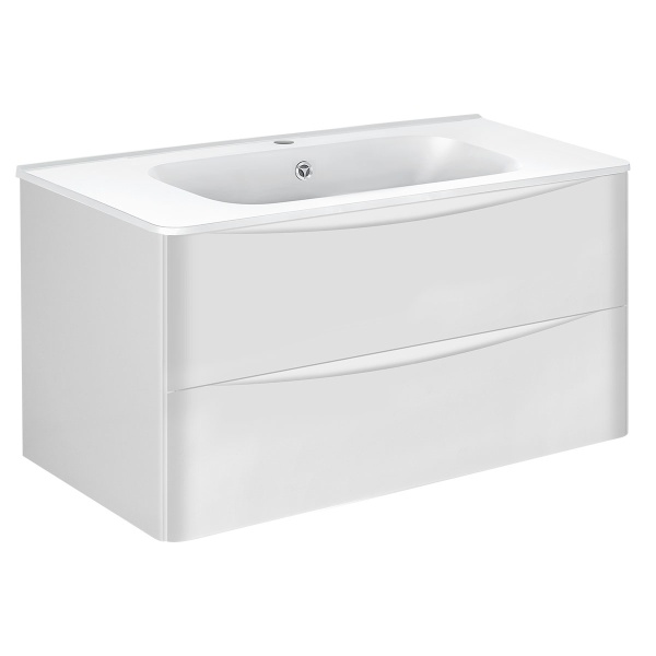 Тумба  подвесная Vincea Paola VMC-2P100GW 100 см  2 ящика цвет G.White 